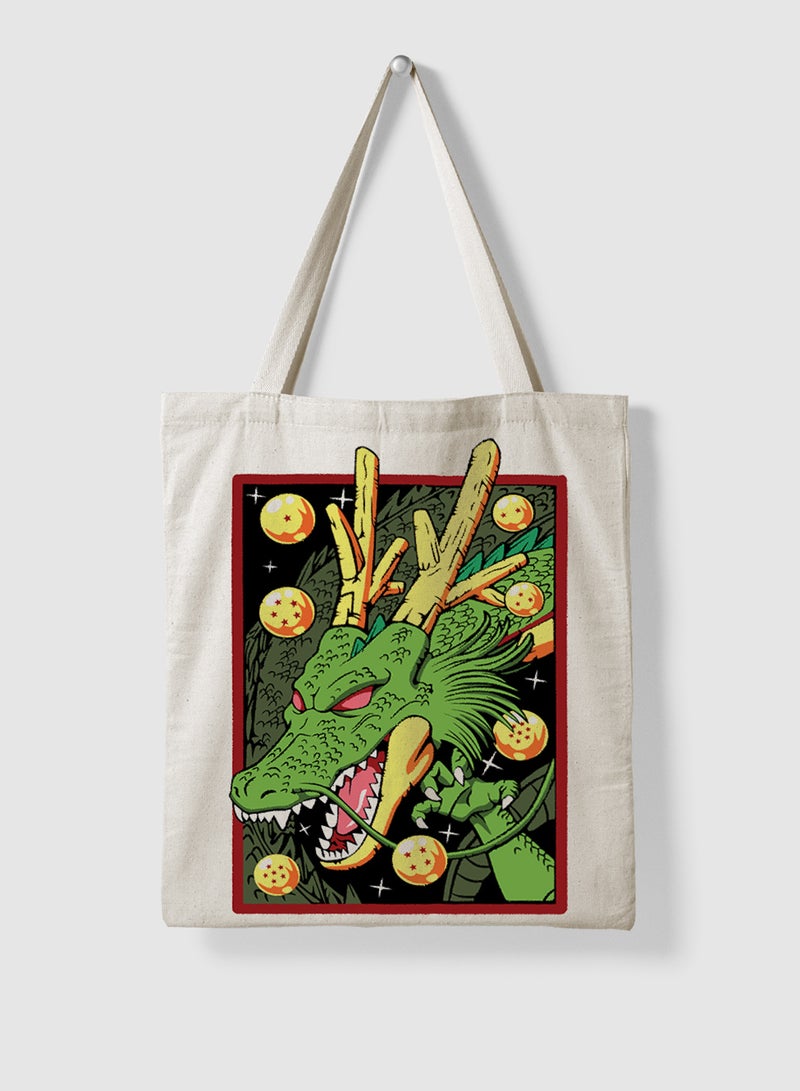 LOWHA Polyester Tote Bag with Shoulder Straps and Dragon Ball Anime Pattern - Image 4