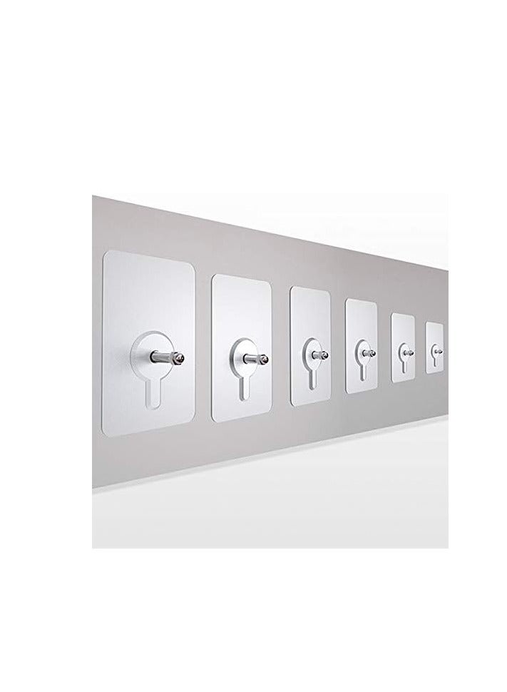 ملصقات لولبية، خطافات صور، شماعات الحائط بدون مسامير، خالية من الثقب للتعليق على الحائط، خطاف الصورة، شماعة لاصقة، خطاف تعليق على الحائط، بدون أثر (6 قطع ) - Image 1