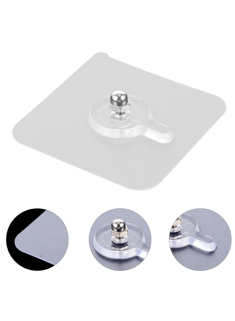 ملصقات لولبية، خطافات صور، شماعات الحائط بدون مسامير، خالية من الثقب للتعليق على الحائط، خطاف الصورة، شماعة لاصقة، خطاف تعليق على الحائط، بدون أثر (6 قطع ) - Image 3