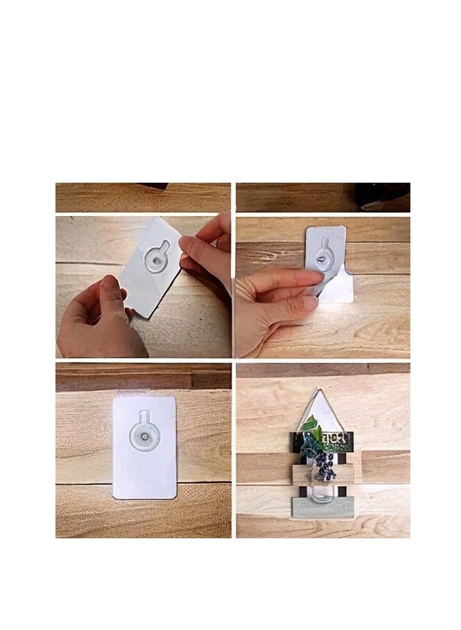 ملصقات لولبية، خطافات صور، شماعات الحائط بدون مسامير، خالية من الثقب للتعليق على الحائط، خطاف الصورة، شماعة لاصقة، خطاف تعليق على الحائط، بدون أثر (6 قطع ) - Image 4