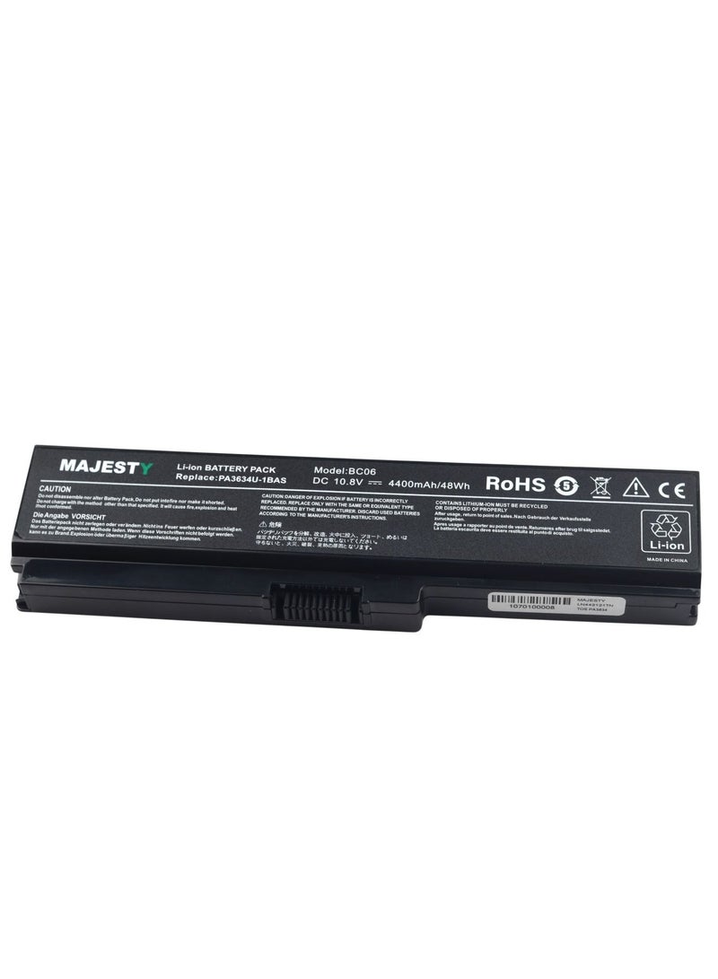 Majesty Toshiba Replacement Laptop Battery 4400mAh 48W Compatible with TOSHIBA L655 C650 C655 Models  - Image 4