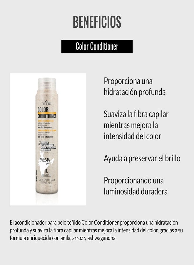 Lendan - Colored Hair Conditioner - Terra Color Conditioner - 300 ml - Hydrates and Softens Hair - Improves Hair Color Intensity - Strengthens Hair - Shiny Hair - Vegan - Image 3