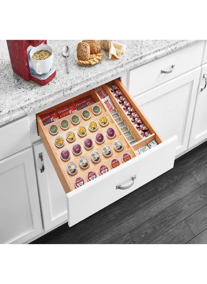 Household Essentials - Household Essentials 3 Piece Starter Set, Latte Drawer Organizer, Brown, 3 Count - Image 1
