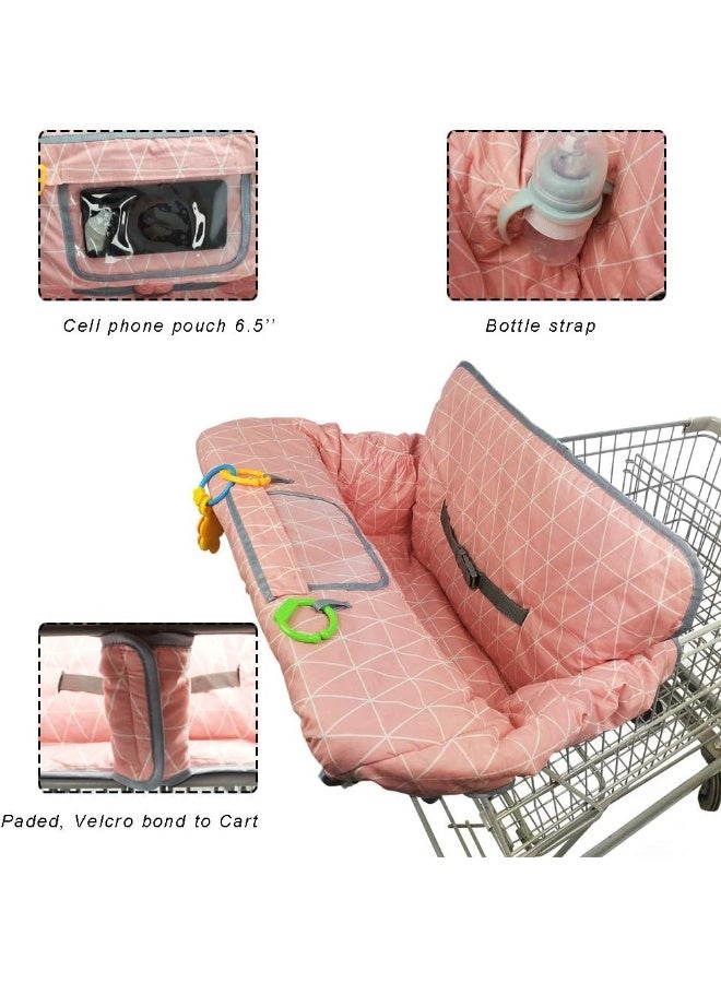 ICOPUCA Shopping Cart Covers for Baby Girl, Cotton High Chair Cover, Toddler Grocery cart Cushion, Infant Cart Cover for Babies Girl, Machine Washable - Image 4