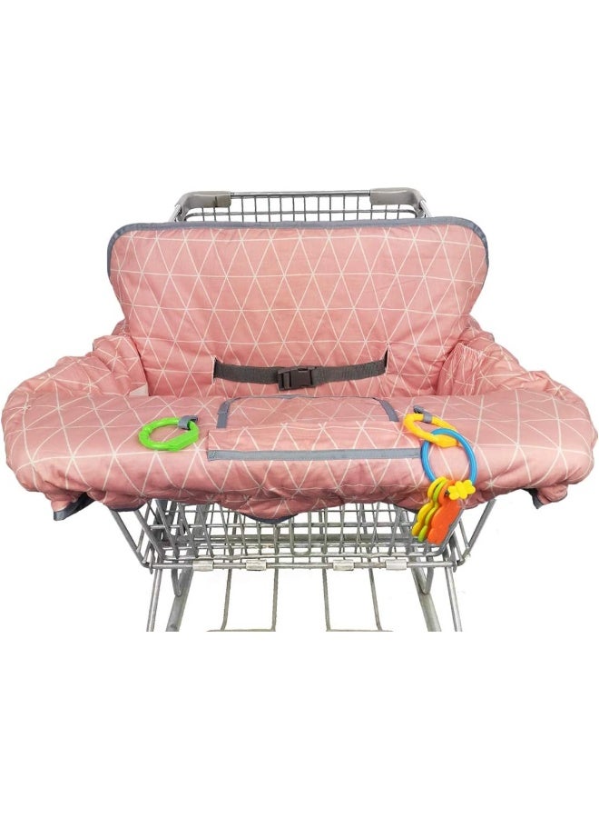 ICOPUCA Shopping Cart Covers for Baby Girl, Cotton High Chair Cover, Toddler Grocery cart Cushion, Infant Cart Cover for Babies Girl, Machine Washable - Image 5