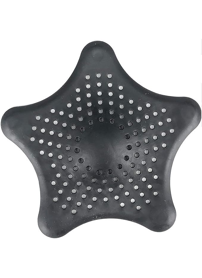 istore Istore 4Pcs Silicone Star Shape Drain Hair Catcher, Kitchen Sink Strainer - Bathroom Shower Sink Stopper - Drain Cover Hair Trap, Filter for Kitchen Bathroom Tub [Multicolor]  - Image 3