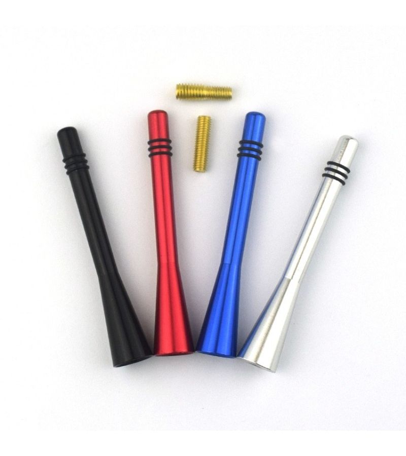 Blue Short Car Antenna Pole Modified Durable Fashionable Auto Part for Most Cars - Image 1
