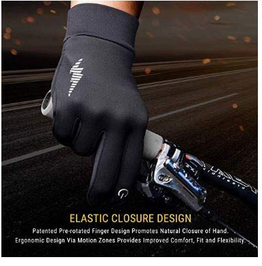 Handcuffs Unisex Synthetic Cycling Gloves | Water-Resistant Outdoor Athletic Mittens with Touchscreen Design, Non-Slip Silicone Grip, Reflective Material | Comfortable Elastic Fit - Image 5