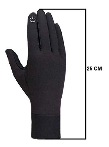Handcuffs Unisex Synthetic Cycling Gloves | Water-Resistant Outdoor Athletic Mittens with Touchscreen Design, Non-Slip Silicone Grip, Reflective Material | Comfortable Elastic Fit - Image 2