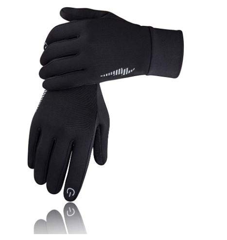Handcuffs Unisex Synthetic Cycling Gloves | Water-Resistant Outdoor Athletic Mittens with Touchscreen Design, Non-Slip Silicone Grip, Reflective Material | Comfortable Elastic Fit - Image 4