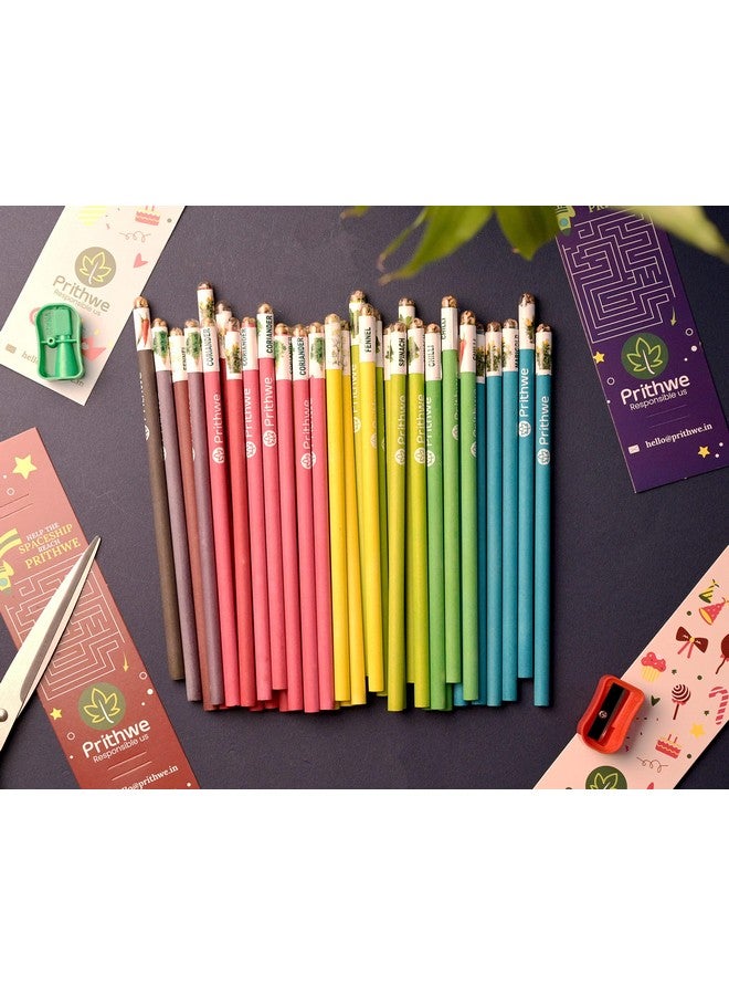 Prithwe Ecofriendly Plantable Seed Black Pencils Gift Pack (Pack Of 50 Pencils - 2 X 25 Sleeves) - Image 4