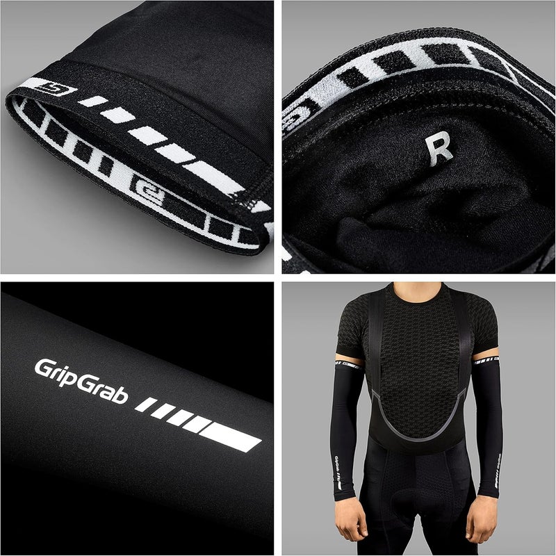 GripGrab Spring Fall Arm Warmers Cycling Thin Lightweight Road Gravel Mountain Biking Arm Sleeves Breathable Anti-Slip - Image 3