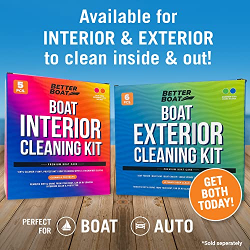 Better Boat Boat Cleaning Kit, Wash Soap, Foam Gun, Sponge, Microfiber Cloths, Marine Cleaner for Pontoon, Fishing, Bass Boats, RV Supplies, Boating Gifts for Men and Women - Image 5