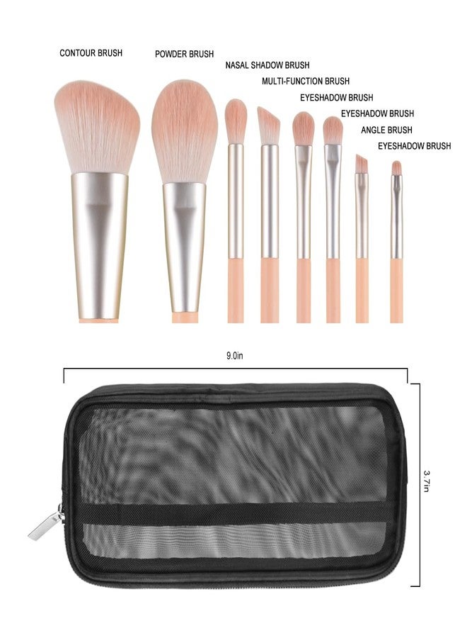ACOSBRUOP Makeup Brush Set, 8 Piece Cosmetic Brushes with Delicacy Case - Image 2