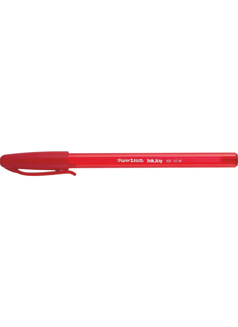 Paper Mate Inkjoy 100 Capped Ulv M Tip Red 