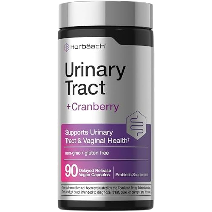 Horbäach Horbaach Urinary Tract Health for Women | 90 Vegan Capsules | Probiotics and Cranberry for Vaginal Health | Vegan, Non-GMO, Gluten Free Supplement - Image 1