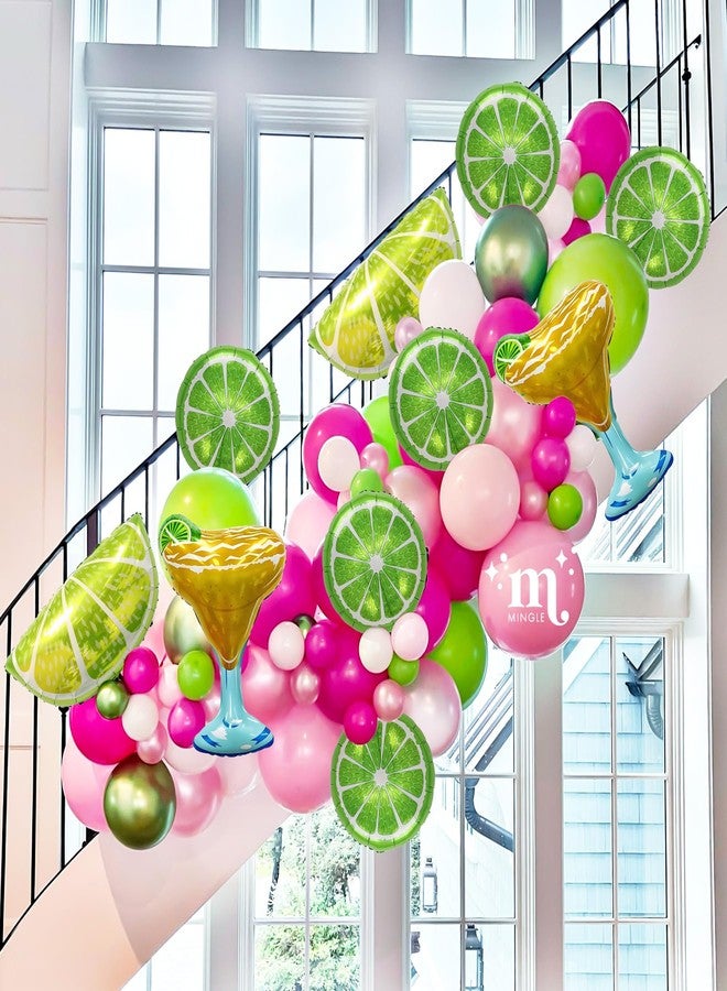 KHC-KHF Lemon-Balloons Margarita-Balloon 10PCS Lime Fruit Green Lemon Foil Balloons Margs and Matrimony Bachelorette Birthday Wedding Fiesta Party Decorations Supply - Image 4