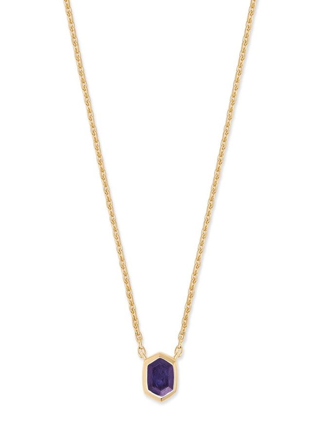 Kendra Scott Davie Pendant Necklace in 18K Gold Vermeil, Demi-Fine Jewelry for Women, Blue Iolite - Image 1