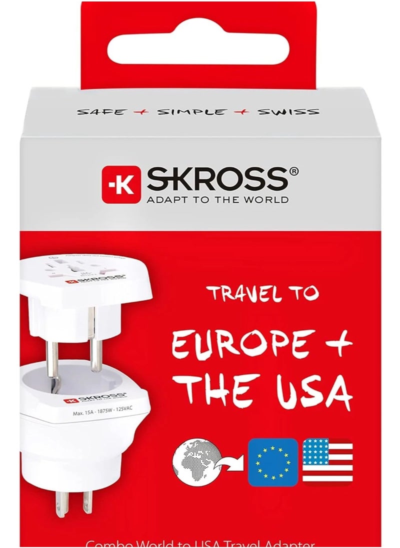 Skross 1500204-E Combo World To Usa Single Adapter - Essential Edition - pzsku/Z3F91B8E9E57B7BB2B6BEZ/45/_/1723006624/593c3037-037d-4d1d-b279-ca78584b3973