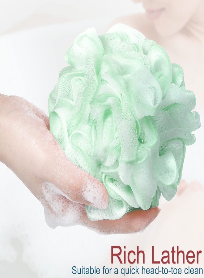 Shellwei 48 Pack Bath Sponge Shower Loofahs Bulk Pack 50g Soft Net Body Scrubber Shower Pouf Sponge Ball Body Exfoliating Bath Scrunchies for Men and Women - Image 4