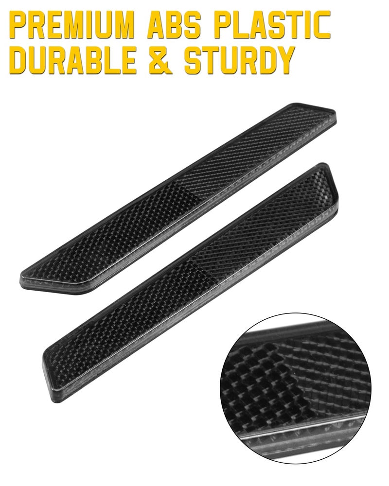ANONEMOTO Black Saddle Bag Reflector Inserts, Saddlebag Latch Cover Reflector Compatible for Harley Touring 2014-2024 Street Glide Electra Glide Road King Saddlebags Side Visibility - Image 2