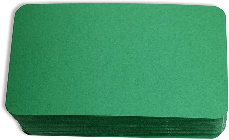 PPAPPAPPIYO 3.5x2 Blank color index cards (100) Paper - Blank (green) - Image 1