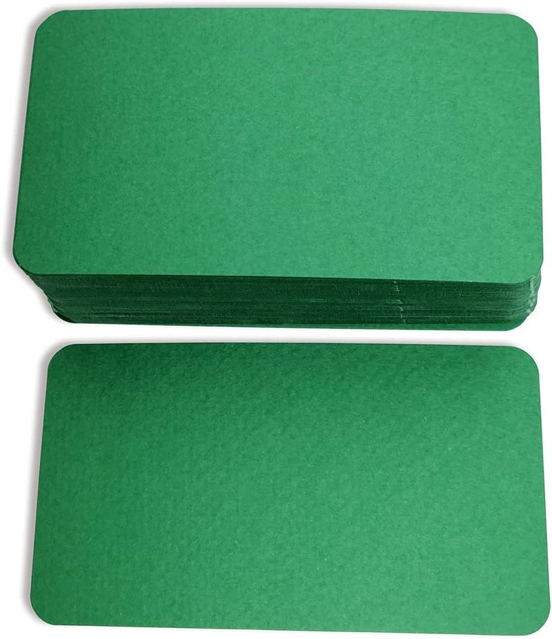 PPAPPAPPIYO 3.5x2 Blank color index cards (100) Paper - Blank (green) - Image 2