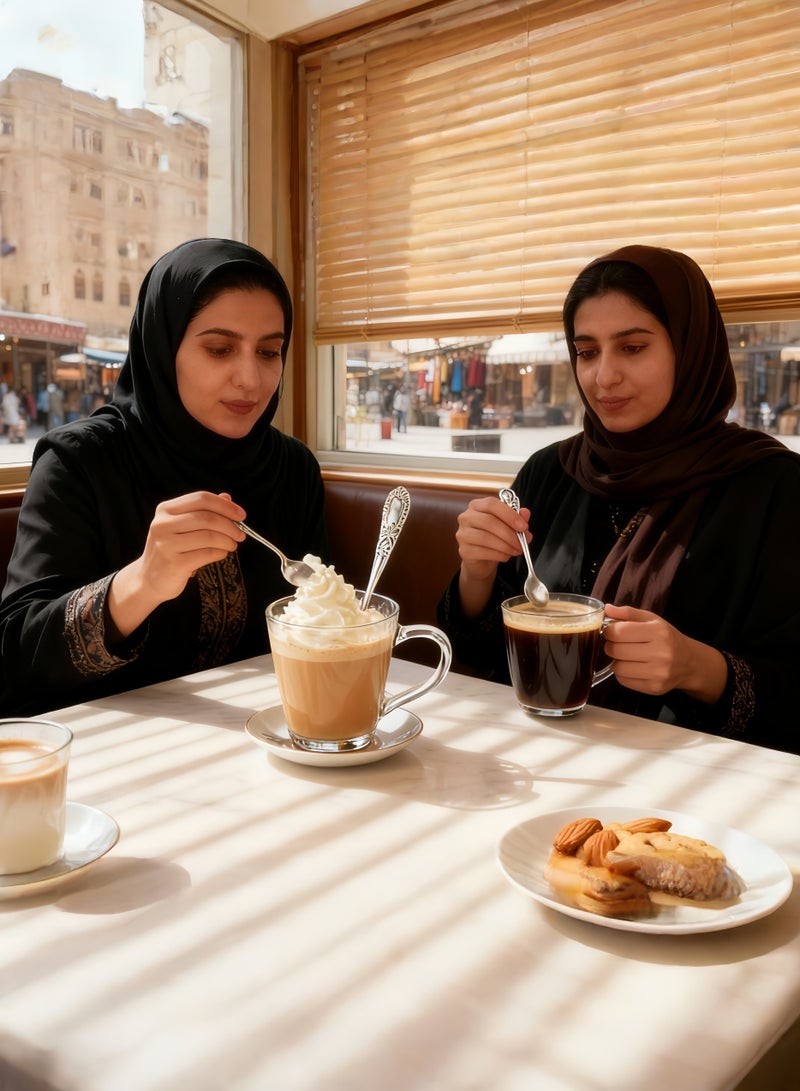 سي&إي الفولاذ المقاوم للصدأ ملعقة قهوة 6 قطعة مجموعة ، مجموعة ملعقة مطبخ المنزل ، الفضة + الذهب مقبض الطباعة - Image 5