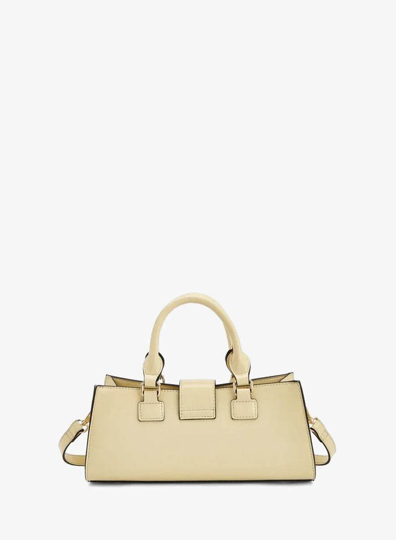Celeste YELLOW Solid Tote Bag With Floral Charm for Women | Best Price UAE