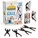 PICK A TOY 24 Sticky Wall Climbing Black Ninjas with DIY Costume Stickers Stretchy Window Crawlers Mini Toys Birthday Goodie Bag Party Favors for Kids Easter Egg Fillers - Image 3