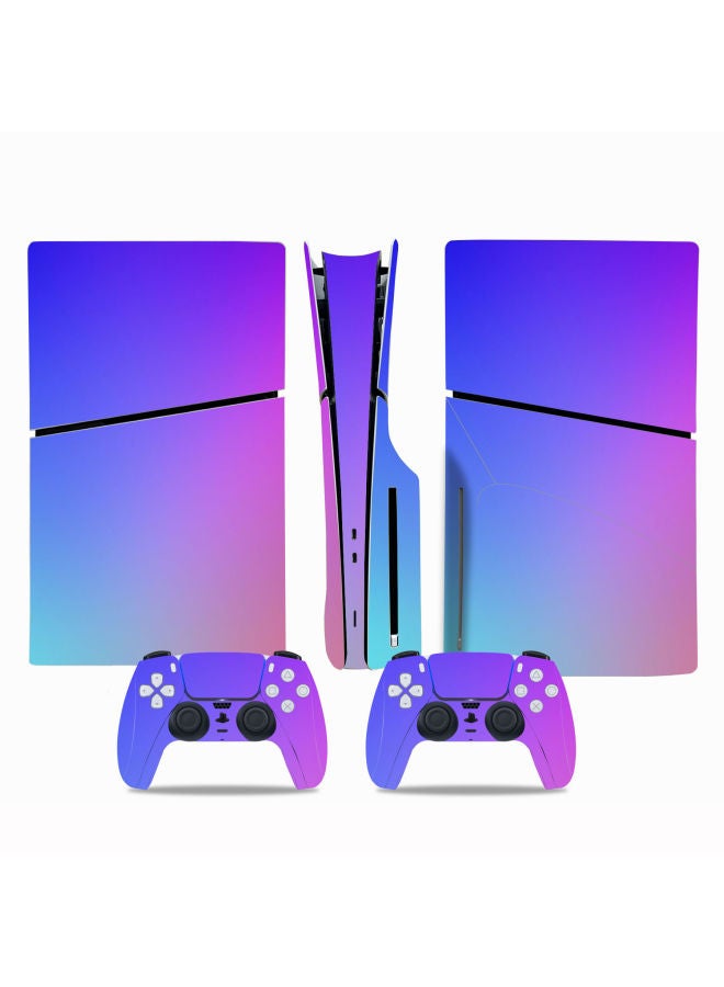 Loquat PS5 Slim Film CD-Rom Version Game Machine Full Body Sticker Color Film Sticker Pain Sticker Skin Sticker-Color:TN-P5SDisc-0082 - Image 3