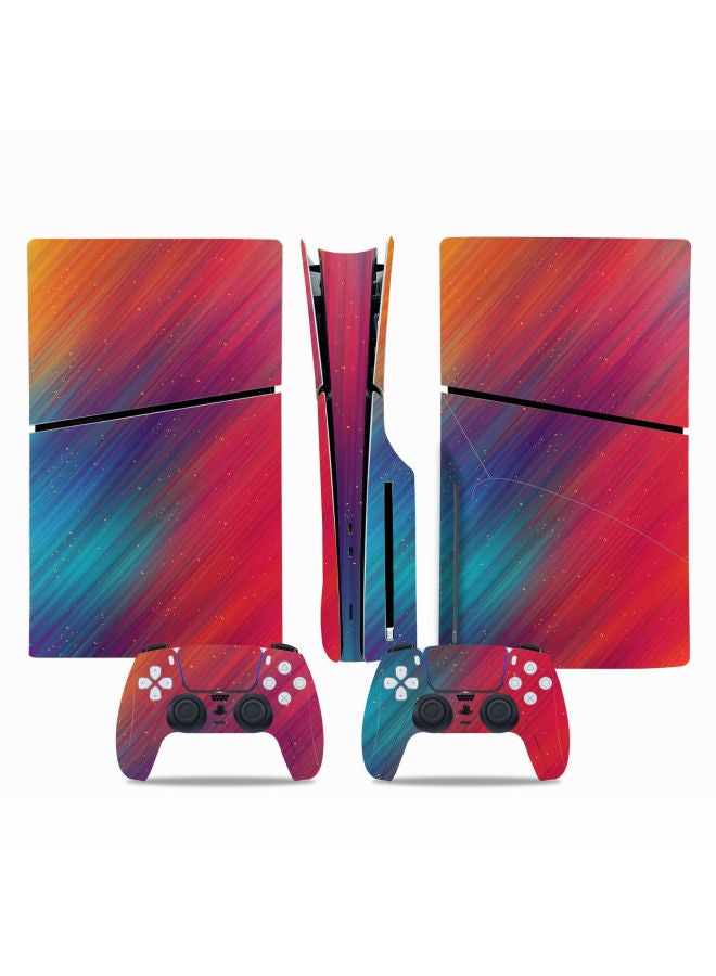 Loquat PS5 Slim Film CD-Rom Version Game Machine Full Body Sticker Color Film Sticker Pain Sticker Skin Sticker-Color:TN-P5SDisc-0082 - Image 5