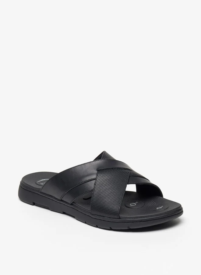 Le Confort Men's Cross Strap Slip-On Sandals