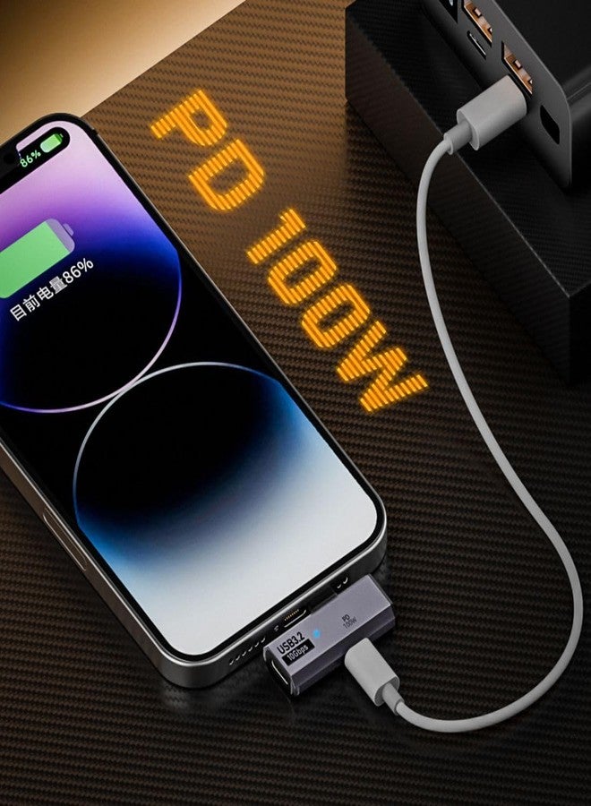 Chenyang محول تشين يانغ 2 في 1 USB C إلى سماعة رأس مع منفذ شحن 100 واط، USB C 1 ذكر إلى 2 أنثى محول بيانات شحن سريع OTG - Image 4