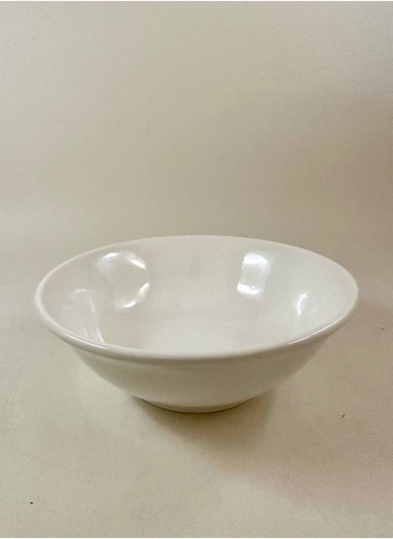 MtjrNet - 8 Piece ceramic Dinner Set For Everyday Use - Light Weight elegant creamy white - 4 Plates & 4 Bowls - Serves 4 - Image 1