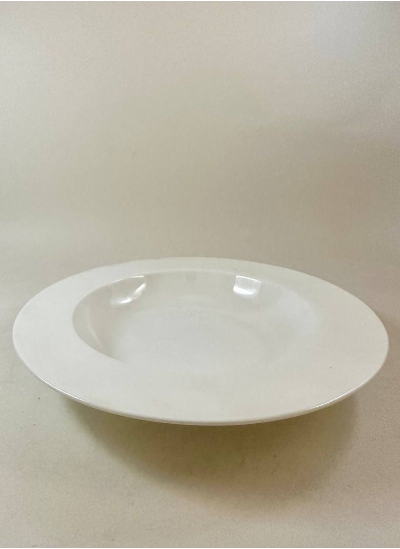 MtjrNet - 8 Piece ceramic Dinner Set For Everyday Use - Light Weight elegant creamy white - 4 Plates & 4 Bowls - Serves 4 - Image 1