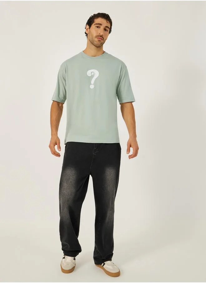Styli Styli Question Mark Graphic Print Oversized T-Shirt