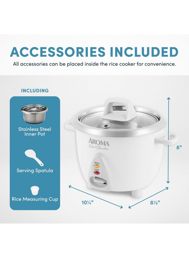 Aroma AROMA® Select Stainless® Rice Cooker, 3-Cup (Uncooked)