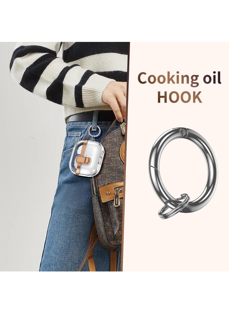 for AirPods Pro 2nd Gen Case with hook, Military Hard Protective Armor with Lock, for AirPod 2 Charging Case - Image 3