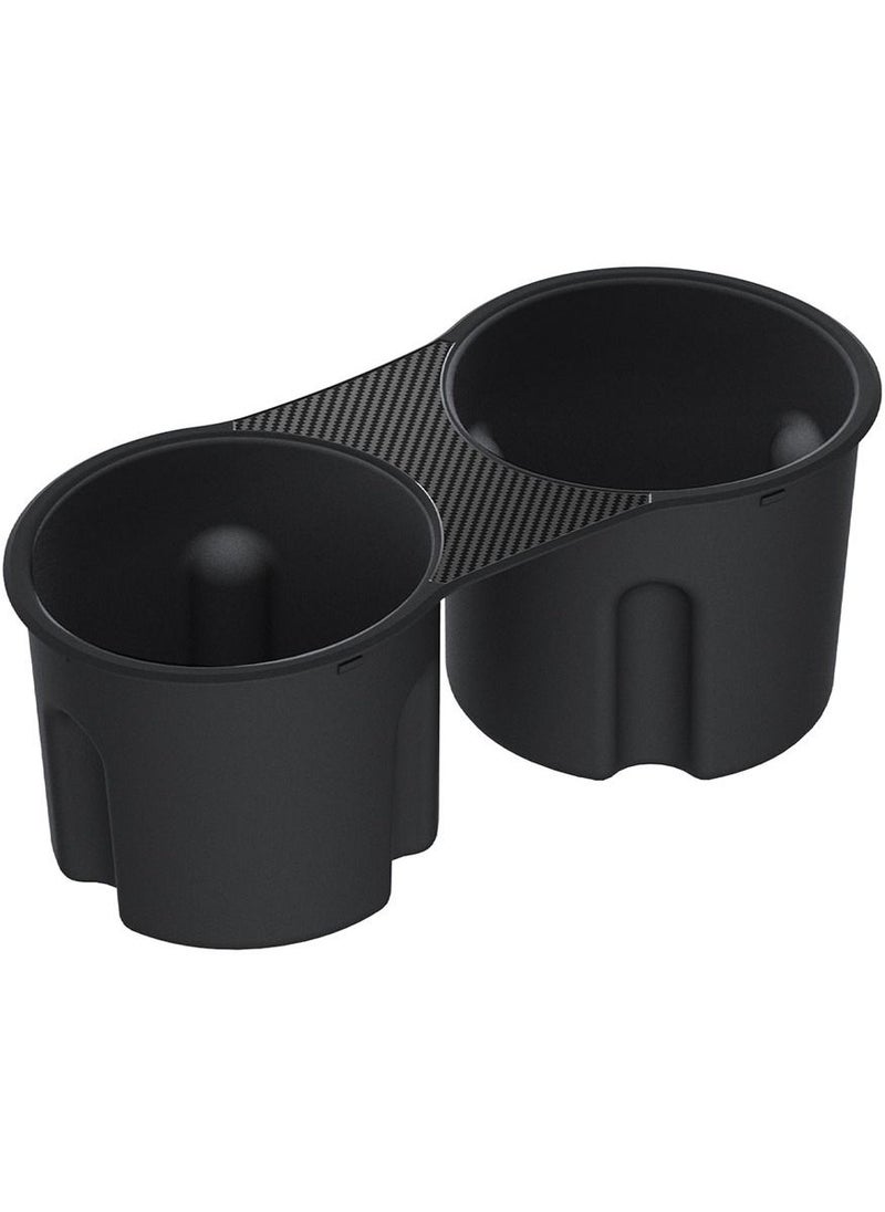 Spigen - Center Console Cup Holder Insert (Carbon Edition) for Tesla Model 3 and Y with Strong Grip - Image 1
