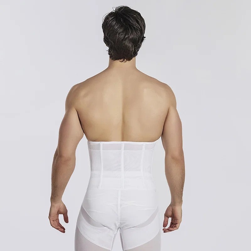 Bluejw Men's Waist Trimmer - Adjustable Breathable Mesh Tummy Control Belly Wrap Band Fitness Shapewear - Image 4