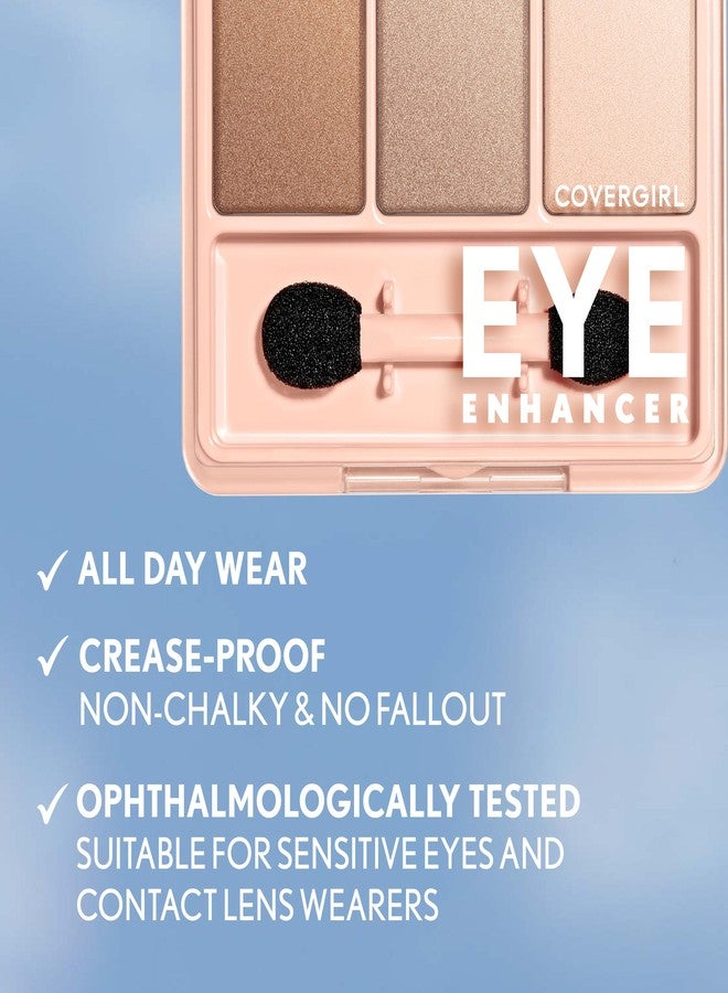COVERGIRL Eye Enhancer, Sweet Plum, Eyeshadow Trio, Easy to Wear, Clean & Vegan, Talc-Free, Matte & Shimmer Finishes, Smudge-Proof, 0.14oz - Image 4