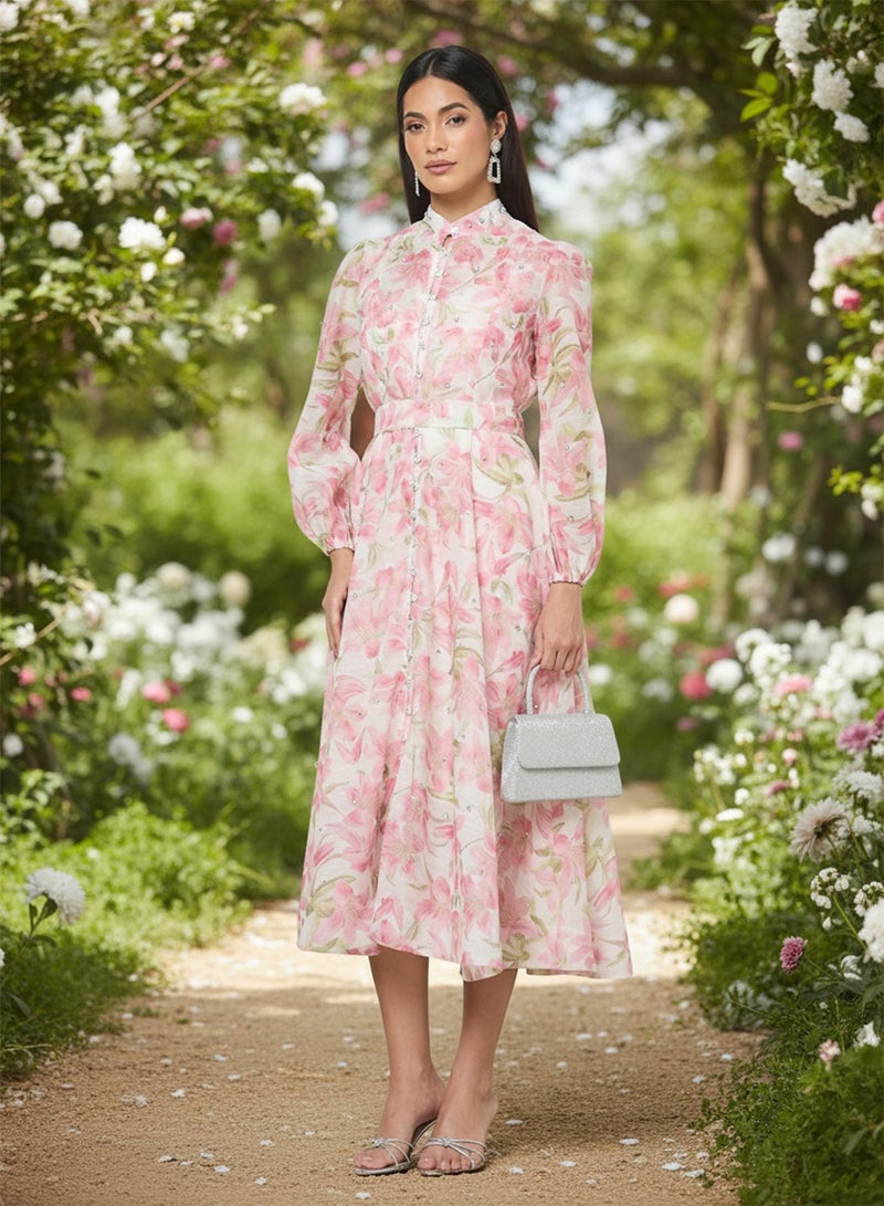 ايلا فستان بطبعة زهور - Image 1