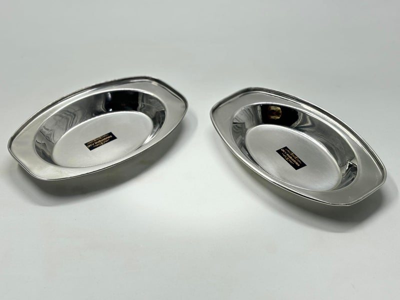 DEV INDUSTRIES Stainless Steel Serving Plate | Oval Plate | Subzi Plate | Rice Plate| Dahi Plate | Chat Plate (Size - 20cm * 13.5cm * 3cm, Pack of 4) - Image 4