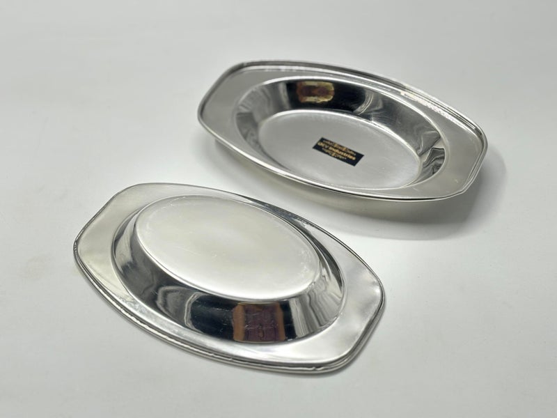 DEV INDUSTRIES Stainless Steel Serving Plate | Oval Plate | Subzi Plate | Rice Plate| Dahi Plate | Chat Plate (Size - 20cm * 13.5cm * 3cm, Pack of 4) - Image 5