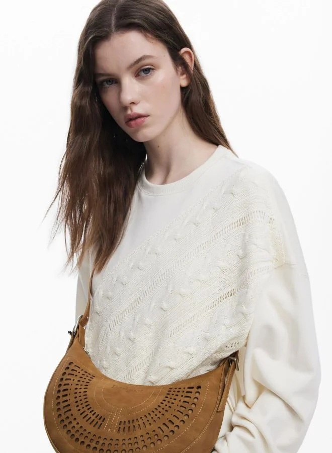 DESIGUAL Medium Perforated Bag