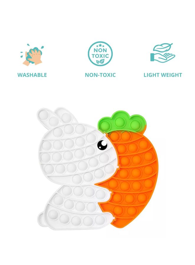 Push Pop Bubble Fidget Toy Silicone Animal Sensory Squeeze Toy Stress Relief Anti-Anxiety ADHD Autism Special Fidget Popper Gift for Kids and Adults Rabbit A  - Image 2