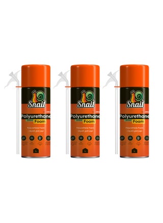 Snail Polyurethane Foam -3 Piece 300ml- High-Density Sealant Spray with Extended Reach Tip for Weatherproof Insulation Heat Preservation and Gap-Filling in Construction Home Repairs and DIY Projects - pzsku/Z3F9299CFBB1A96B418DCZ/45/_/1727008650/749008d0-9f6c-4221-9b28-0f491351aad8