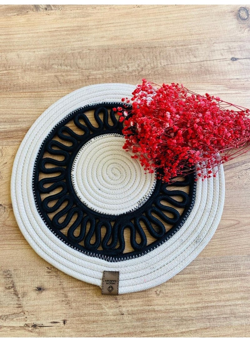 BDZ Deri BDZ Leather Jute Wicker American Service Mat  - Image 2