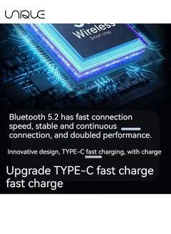 Unique New neck-mounted Bluetooth ultra-long battery life earphones hanging neck sports wireless Bluetooth earphones (Blue)  - Image 5